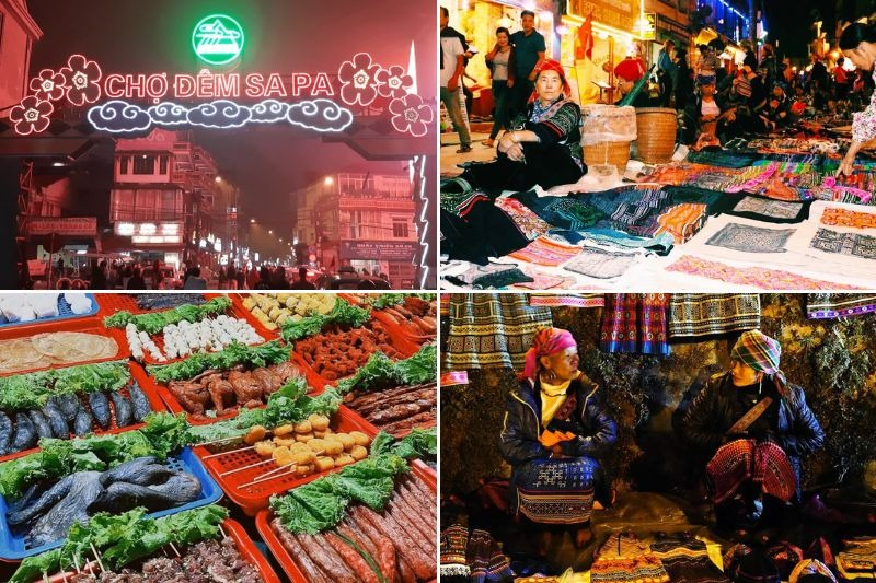 Khu chợ đêm Sapa là nơi lý tưởng để bạn tiếp xúc với văn hóa sống đậm chất vùng cao